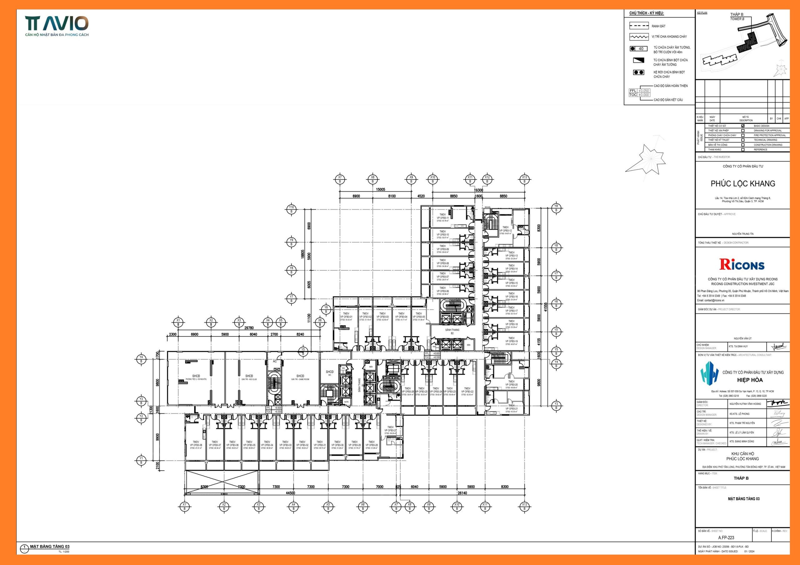 MẶt BẰng TẦng 3b Tt Avio