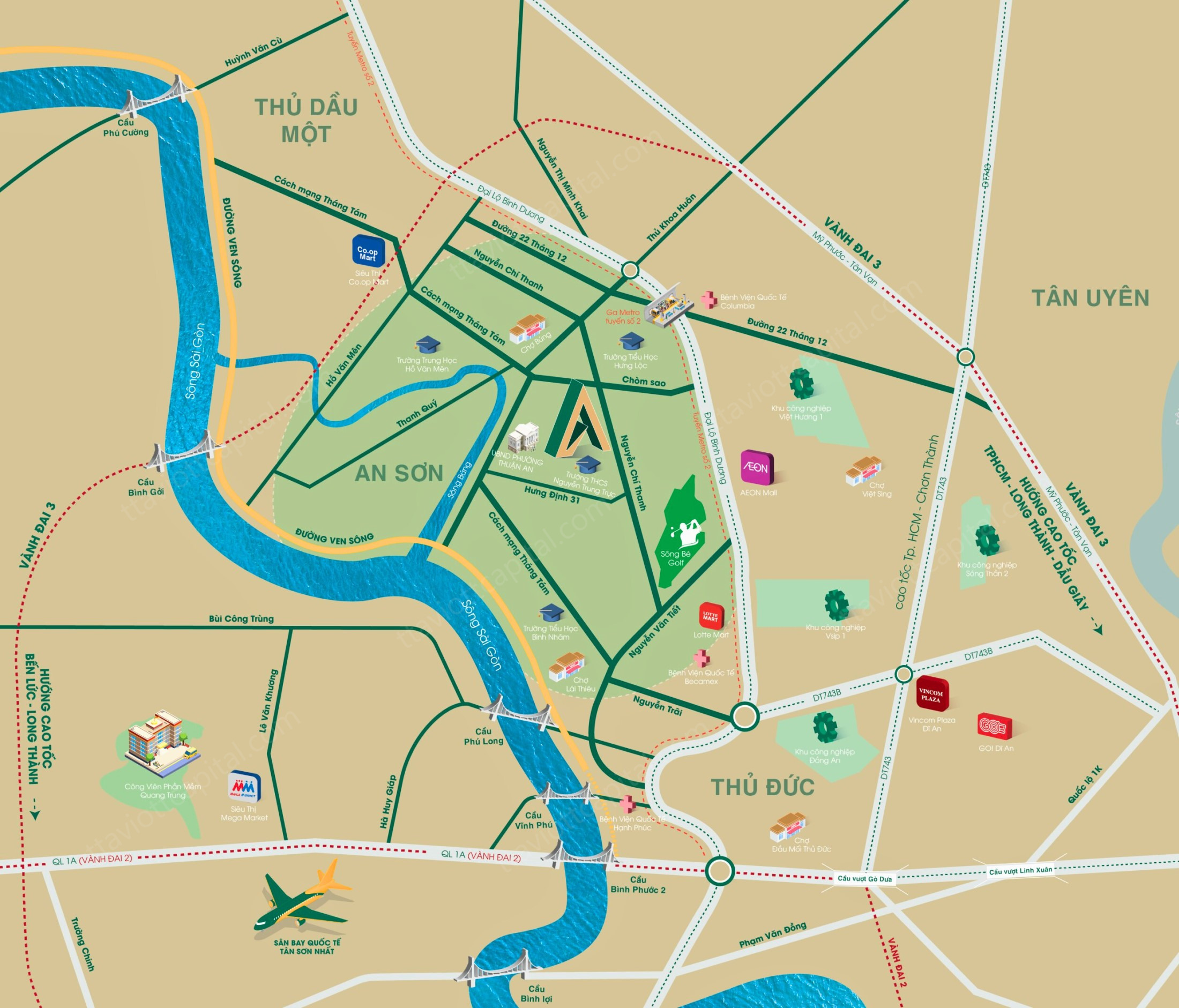 Vị Trí The Emerald Garden View